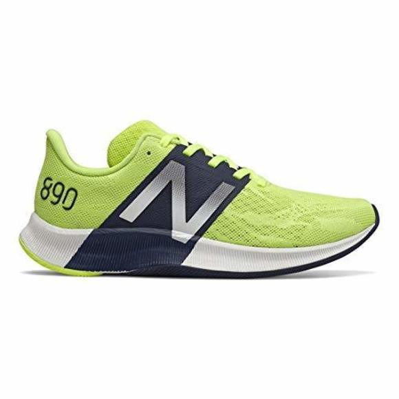 NEW BALANCE WOMEN'S FUELCELL 890 V8 RUNNING SHOE, LEMON SLUSH/SUMMER FOG, 5 - Picture 4 of 4